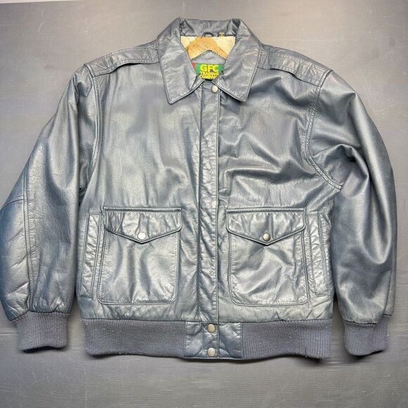 Other - Vintage GFC Trading Company Men’s Leather Jacket Size Small